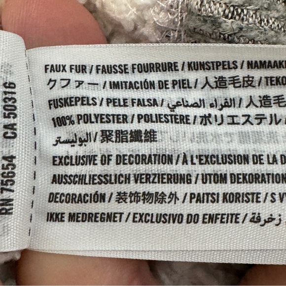 Hollister XS Sherpa Cowl Neck Pullover Sweatshirt - Picture 5 of 6